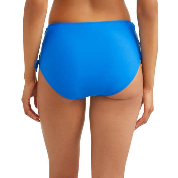 Time and Tru Women's Solid High Waist Swims bottom - Picture 3 of 8